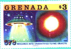 Seri perangko UFO yang dikeluarkan pemerintah Grenada